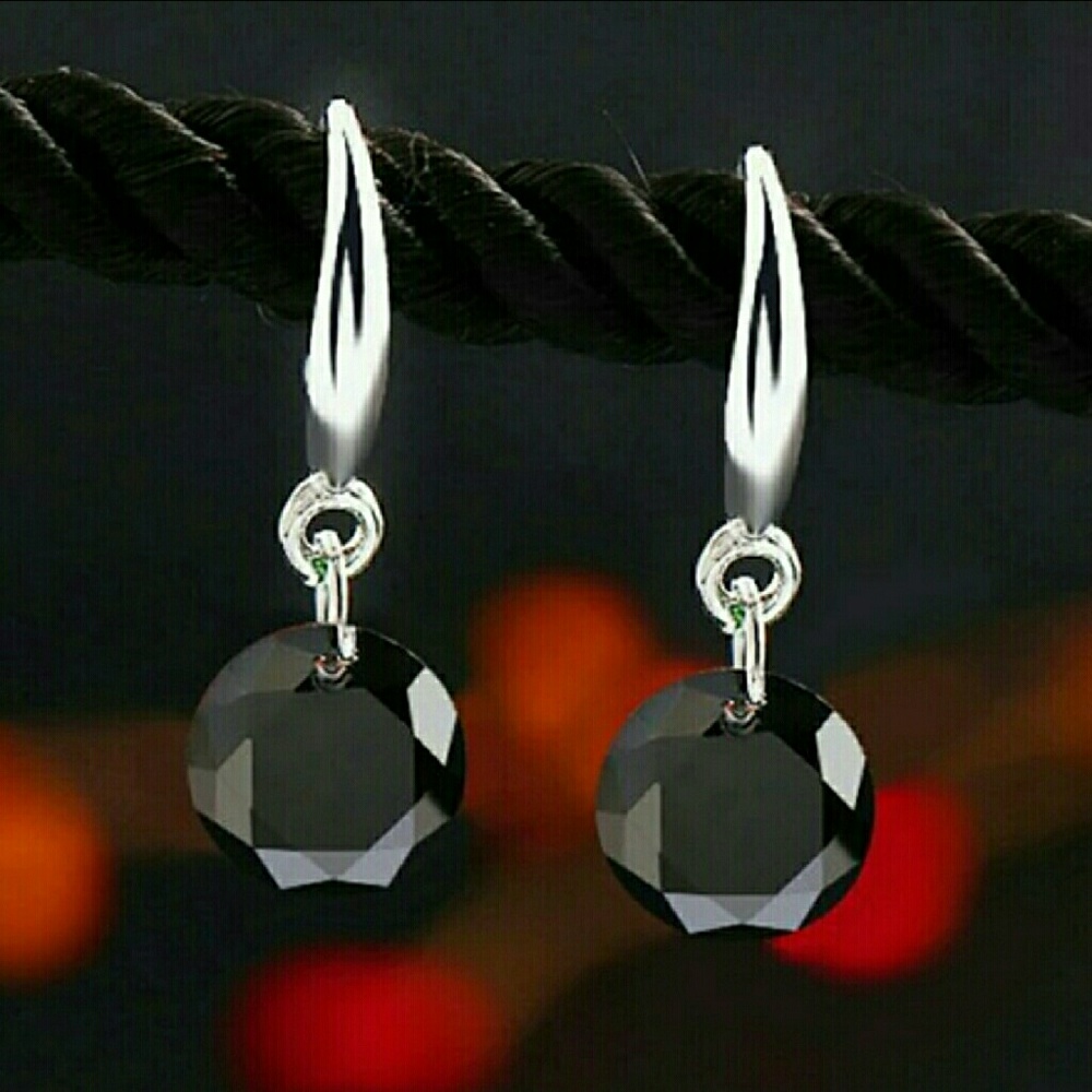 CZ Stone Drop Earrings